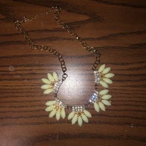 Forever 21 gold and light green necklace